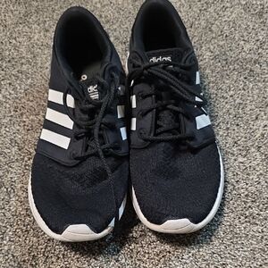 Adidas Black Sneakers with White Accents